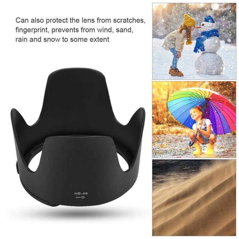 Pomya Camera Lens Hood for NikonHB-48 Camera Mount Lens Hood for AF-S 70-200mm f2.8 G VR II LensLens Hood Default - Image 3